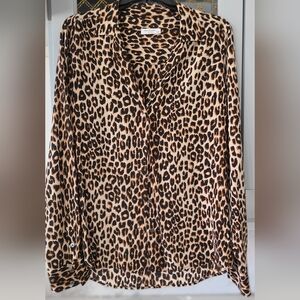 Equipment Leopard Print Blouse